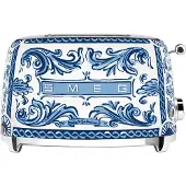 Smeg Dolce e Gabbana 2-Scheiben-Toaster Blau