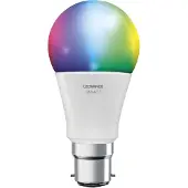 Ledvance Smarte LED-Lampe mit WiFi Technologie, Sockel B22d, Dimmbar, Lichtfarbe änderbar (2700-6500K), RGB Farben änderbar, ersetzt Glühlampen mit 60 W, SMART+ WiFi Classic Multicolour, 1er-Pack