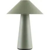 Globen Lighting Akku-Tischlampe Cannes, grün, 26 cm IP44 dimmbar, grün, für Wohn- / Esszimmer, Kunststoff, Skandinavisch