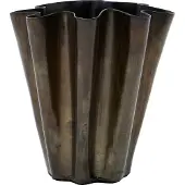 House Doctor - Flood Vase - H13 cm - Antikbraun