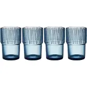 Bitz Latte Macchiato Glas Kusintha Blue 38 cl (4-teilig)
