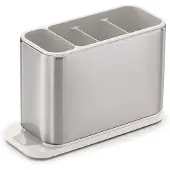Joseph Joseph Surface, , Modell Edelstahl Besteckkasten, Besteckkasten de, Hauptverwendung in der Küche, geteilte Funktionen, Siphon und rutschfester Boden, Farbe grau.