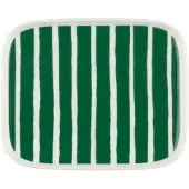 Marimekko - Oiva Piccolo Teller, 15 x 12 cm, weiß / grün