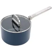 Joseph Joseph Kochtopf "Space 23 cm antihaftbeschichteter Topf, Kasserolle" Topf inkl. Deckel, 2 tlg. Aluminium