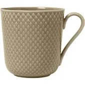 Lyngby Porcelæn Rhombe Earth Mug With Handle-39 Cl-clay Tasse