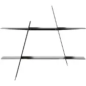 Andersen - A-Shelf medium, Stahl schwarz lackiert