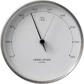 Georg Jensen HENNING KOPPEL BAROMETER STEEL&WHITE SS, ABS 10CM 3587586