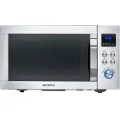 Severin CrispyWave - Mikrowelle mit Grill- und Heißluftfunktion MW 7918 silber
