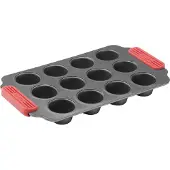 Lékué Backform 12 Mini Muffins Antihaft Grey
