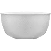 Lyngby Porcelæn - Rhombe Weiß Servierschale - Ø17.5 cm