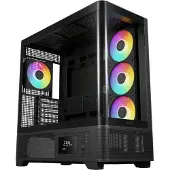 Gamdias Atlas P2, Midi Tower, PC, Schwarz, ATX, micro ATX, Mini-ITX, Gehärtetes Glas, Acrylnitril-Butadien-Styrol (ABS), SPCC, 18 cm