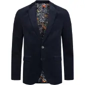 JEFF Sakko Herren Regular Fit Baumwolle blau, 50 787572-0001-00500