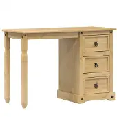 vidaXL Schminktisch Corona 110x47x75 cm Massivholz Kiefer