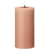 Ester & Erik Blockkerze LED 20 Rosy caramel, 15cm