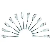 Solex Kuchengabeln Baguette 110113, silber poliert, Edelstahl 18/10, 14,5 cm, 12 Stück