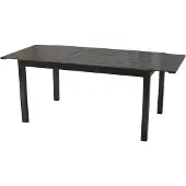 Merxx Ausziehtisch 150 (200) x 90 cm, Tischplatte aus Aluminium