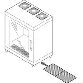 Schroff Ersatzfiltermatte - ERSATZ FILTER 500/600 (3ST)