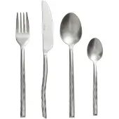 Muubs 16tlg. Gebürstetes Edelstahl-Besteckset "Uta" - onesize