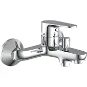 Eisl Wannenarmatur "Claudio", grau (chromfarben), B:15cm H:9,5cm T:14cm, Messing, Armaturen, Wannenarmatur, Mischbatterie Badewanne, Wasserhahn Bad, Wannenarmatur