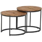 Siena Garden Baros Beistelltische Ø 50x46 cm / Ø 50x41 cm