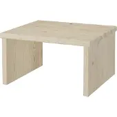 Erst-Holz Metallfreier Nachttisch niedrig aus Fichte massiv 90.20-K6