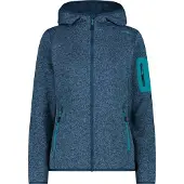 CMP Damen Unterjacke Kapuzen Fleecejacke Strick