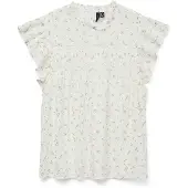 Vero Moda Blusenshirt "VMTRINE SL LACE TOP WVN NOOS" Baumwolle