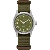 Hamilton H69401960 Unisex Armbanduhr Khaki Field Quarz Grün 38 mm