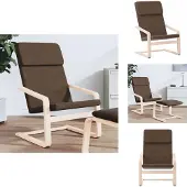 vidaXL Relaxsessel Dunkelbraun Stoff - Sessel