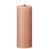 Ester & Erik Blockkerze LED 20 Rosy caramel, 20cm
