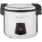 Buffalo J300 Electric Rice Cooker 6Ltr 345X460X400mm Pressure Heater Steamer Silver