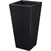 Casa.pro Pflanzkübel Vaargel 76x39x39 cm verzinkter Stahl Schwarz []