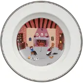 Villeroy & Boch Suppenteller "Suppenteller Kamin Design Naif ø 21 cm bunt"