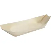 Fiesta 100 Stück Green Schiffchen Pappelholz Biologisch abbaubar 19cm. Robust. 100 Stück