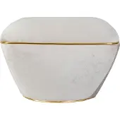 Underbar | Hocker Contessa grau Baumwolle 58x43x58 cm | NADUVI