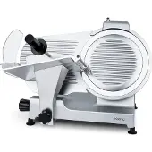 H.Koenig Professioneller Elektrischer Alleschneider 30cm Klinge MSX300, Präzises Schneiden, Schnittstärke 0-15 mm, Italienische Klinge 30 cm
