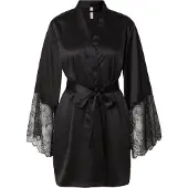 Hunkemoller Kimono Satin Schwarz