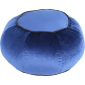 Hearthome & Living | Hocker Souk blau Polyester 65x35x65 cm | NADUVI