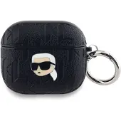Karl Lagerfeld Kla3Pgkipk Airpods 3 Hülle Schwarz/Schwarz Monogramm Karl Head