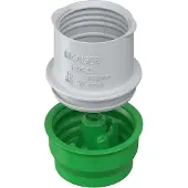 KAISER ELEKTRO 1204-29 Betonbau End- und Übergangstülle, für M32 Rohre, mit Putzhaut, 2-teilig, Ø 41 x 41 mm 120429 - 100 Stück