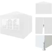 vidaXL Partyzelt 3x3 m Weiß - Pavillons & Partyzelte