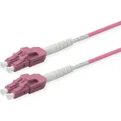 Roline LWL-Kabel duplex 50/125µm OM4, LC/LC, LSOH, UNIBOOT, violett, 10 m