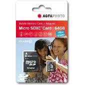 Agfa 10582A1 64GB microSDXC CLASS 10 UHS-I U3 V30 microSDXC Speicherkarte, 64 GB, Class 10 / UHS-III