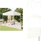 vidaXL Partyzelt Faltbar Weiß 3x3 m - Pavillons & Partyzelte