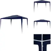 vidaXL Partyzelt 3x4 m PE Blau - Pavillons & Partyzelte