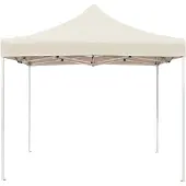 The Living Store Profi-Partyzelt Faltbar Aluminium 2x2 m Creme