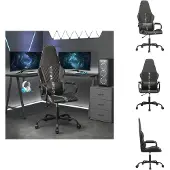 vidaXL Gaming-Stuhl Schwarz und Tarnfarben Kunstleder