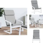 vidaXL Relaxsessel Hellgrau Stoff - Sessel