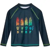Playshoes Badeshirt "Surf" in Dunkelblau/ Bunt - 86/92