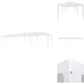 vidaXL Partyzelt 3x12 m PE Weiß - Pavillons & Partyzelte